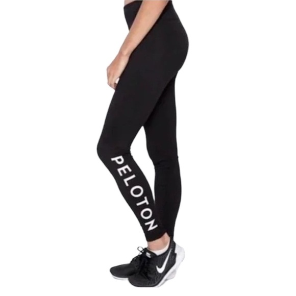 Peloton Black Core Logo Leggings Size Small - Picture 1 of 7